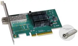 Sonnet Solo10G SFP+ V2 1-Port 10 Gigabit Ethernet PCIe 3.1 Card with SFP+ Transceiver