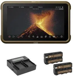 Atomos Ninja Ultra 5.2" HDR Monitor-Recorder with 2x Battery & Dual Charger Kit