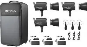Godox Litemons LA300R RGB LED Monolight (3-Light Kit, Black)