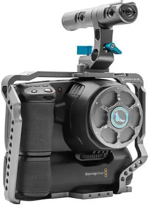 Kondor Blue Extension Kit for Blackmagic Pocket Cinema Camera 6K Pro Cage, Requires Battery Grip, Space Gray