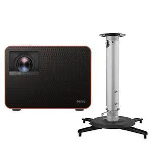 BenQ X3100i 4K Ultra HD HDR 4LED DLP Gaming Projector, Bundle with CM00G3 Universal Ceiling Mount