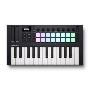 Novation Launchkey Mini 25 MK4 25-Key USB MIDI Keyboard Controller, Black
