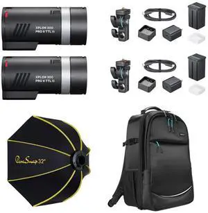 Flashpoint XPLOR 300 Pro II TTL R2 2-Light Outdoor Flash Kit, Godox AD300pro II Flashpoint XPLOR 300 Pro II TTL R2 2-Light Outdoor Flash Kit, Godox AD300pro II