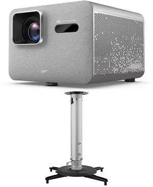 BenQ TK705i 4K Ultra HD HDR LED DLP Smart Home Theater Projector, Silver WITH BENQ CM00G3 UNIVERSAL CEILING MOUNT BenQ TK705i 4K Ultra HD HDR LED DLP Smart Home Theater Projector, Silver WITH BENQ CM00G3 UNIVERSAL CEILING MOUNT