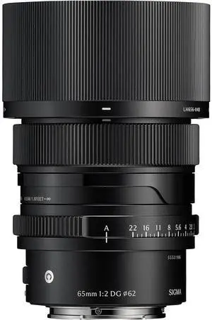 Sigma 65mm f/2 DG Contemporary Lens for Sony E, Black Sigma 65mm f/2 DG Contemporary Lens for Sony E, Black