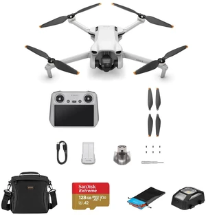 DJI Mini 3 Drone with RC Remote Controller, with Essential Accessories Kit DJI Mini 3 Drone with RC Remote Controller, with Essential Accessories Kit