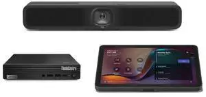 Logitech MeetUp 2 4K All-in-One Conferencing Camera with Lenovo ThinkSmart Tiny Mini PC and 10.1" TAP Touch Controller with USB Kit for Small Microsoft Teams Meeting Room Logitech MeetUp 2 4K All-in-One Conferencing Camera with Lenovo ThinkSmart Tiny Mini PC and 10.1" TAP Touch Controller with USB Kit for Small Microsoft Teams Meeting Room