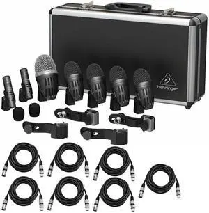 Behringer BC1500 Premium 7-Piece Drum Microphone Set for Studio and Live Applications, Bundle with 7x 15' XLR Male to Female Professional Microphone Cable Behringer BC1500 Premium 7-Piece Drum Microphone Set for Studio and Live Applications, Bundle with 7x 15' XLR Male to Female Professional Microphone Cable