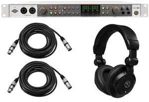 Universal Audio Volt 876 24x28 USB Rackmount Audio Interface, Bundle with TAPH100 Headphones, 2x 25' XLR Male to Female Professional Microphone Cable Universal Audio Volt 876 24x28 USB Rackmount Audio Interface, Bundle with TAPH100 Headphones, 2x 25' XLR Male to Female Professional Microphone Cable