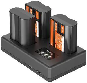SmallRig 3x EN-EL15c 13.96Wh 1940mAh Camera Battery and Triple Charger Kit SmallRig 3x EN-EL15c 13.96Wh 1940mAh Camera Battery and Triple Charger Kit