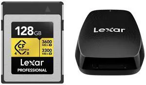 Lexar Gold Series Professional CFexpress 4.0 Type-B Bundle with Card Reader Lexar Gold Series Professional CFexpress 4.0 Type-B Bundle with Card Reader