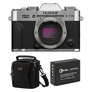 Fujifilm X-T30 III Mirrorless Camera, Silver, with Included Value Fujifilm X-T30 III Mirrorless Camera, Silver, with Included Value