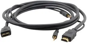 Kramer Electronics C-MHMA/MHMA High-Speed HDMI M Cable & 3.5mm Audio Cable, 3' Kramer Electronics C-MHMA/MHMA High-Speed HDMI M Cable & 3.5mm Audio Cable, 3'