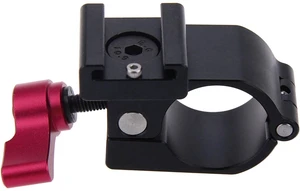 CAMVATE 25mm Rod Clamp with Shoe Mount for DJI Ronin-M, Freefly MoVI, Red Knob CAMVATE 25mm Rod Clamp with Shoe Mount for DJI Ronin-M, Freefly MoVI, Red Knob
