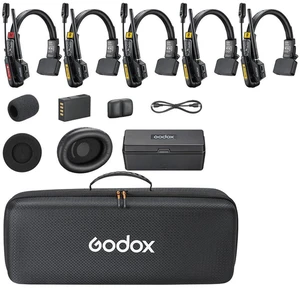Godox SkyTalk Air 5S 5-Person Full-Duplex Wireless Intercom Headset System Godox SkyTalk Air 5S 5-Person Full-Duplex Wireless Intercom Headset System