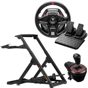 Next Level Racing Wheel Stand 2.0, Bundle with T128 Racing Wheel, Pedal Set and TH8S Add-On Shifter Next Level Racing Wheel Stand 2.0, Bundle with T128 Racing Wheel, Pedal Set and TH8S Add-On Shifter