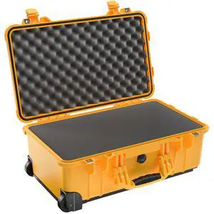 Pelican 1510 Protector Carry-On Watertight Wheeled Hard Case with Foam Insert, Yellow Pelican 1510 Protector Carry-On Watertight Wheeled Hard Case with Foam Insert, Yellow
