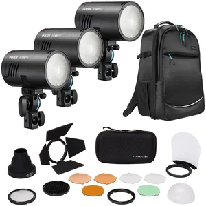 Godox Godox AD100Pro II Pocket Flash 3-Pack Bundle with Backpack & Accessory Kit Godox Godox AD100Pro II Pocket Flash 3-Pack Bundle with Backpack & Accessory Kit