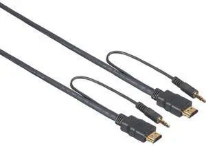 Kramer Electronics C-MHMA/MHMA Flexible High-Speed HDMI Male Cable with Ethernet & 3.5mm Stereo Audio Cable, 10' Kramer Electronics C-MHMA/MHMA Flexible High-Speed HDMI Male Cable with Ethernet & 3.5mm Stereo Audio Cable, 10'