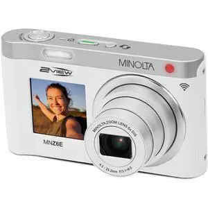Minolta MINOLTA MNZ6E 2VIEW 64 MP / 4K Dual LCD Camera w/6x Optical Zoom (White) Minolta MINOLTA MNZ6E 2VIEW 64 MP / 4K Dual LCD Camera w/6x Optical Zoom (White)