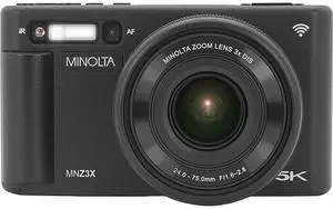 Minolta MNZ3X 72MP 5K Ultra HD Digital Camera, Black Minolta MNZ3X 72MP 5K Ultra HD Digital Camera, Black