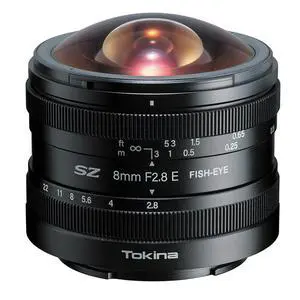 Tokina SZ 8mm f/2.8 Fisheye Lens for Sony E, Black Tokina SZ 8mm f/2.8 Fisheye Lens for Sony E, Black