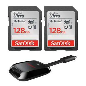 SanDisk SANDISK Ultra SDHC UHS-I Card and SDXC UHS-I Card 128GB Bundle SanDisk SANDISK Ultra SDHC UHS-I Card and SDXC UHS-I Card 128GB Bundle