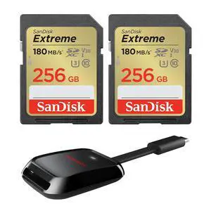 SanDisk SANDISK Extreme SD UHS-I Card 256GB Bundle SanDisk SANDISK Extreme SD UHS-I Card 256GB Bundle