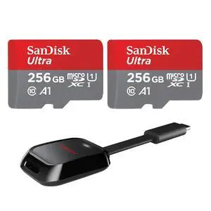 SanDisk SANDISK Ultra microSD UHS-I Card 256GB Bundle SanDisk SANDISK Ultra microSD UHS-I Card 256GB Bundle