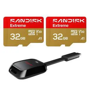 SanDisk MicroSD Extreme UHS-I 32GB MicroSD 100MB/s(R) / 60MB/s(W) Bundle SanDisk MicroSD Extreme UHS-I 32GB MicroSD 100MB/s(R) / 60MB/s(W) Bundle