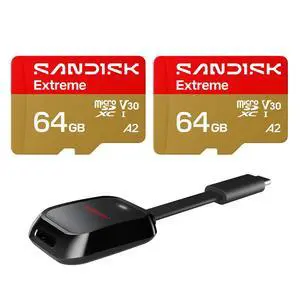 SanDisk SanDisk MicroSD Extreme UHS-I 64GB MicroSD 170MB/s(R) / 80MB/s(W) Bundle SanDisk SanDisk MicroSD Extreme UHS-I 64GB MicroSD 170MB/s(R) / 80MB/s(W) Bundle