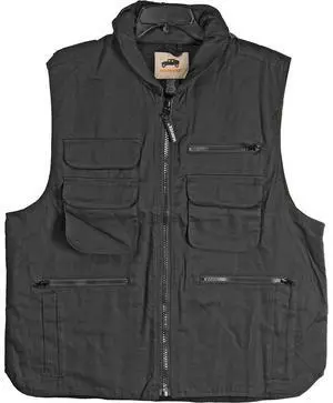 CampCo Humvee 100% Cotton Ranger Vest - Black - Large #HMV-VR-BK-L CampCo Humvee 100% Cotton Ranger Vest - Black - Large #HMV-VR-BK-L