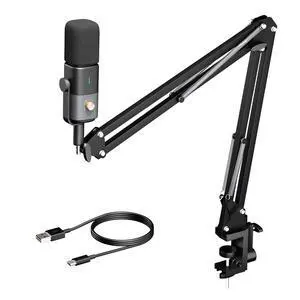 NearStream AM20X Supercardioid XLR/USB Condenser Podcast Microphone with Boom Arm NearStream AM20X Supercardioid XLR/USB Condenser Podcast Microphone with Boom Arm