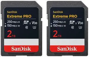 SanDisk Extreme PRO 2TB UHS-I U3 SDXC Memory Card BUN A SanDisk Extreme PRO 2TB UHS-I U3 SDXC Memory Card BUN A