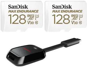 SanDisk 128GB SanDisk MAX ENDURANCE microSDHC Card with Adapter Bundle SanDisk 128GB SanDisk MAX ENDURANCE microSDHC Card with Adapter Bundle