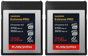 SanDisk Extreme PRO 256GB CFexpress 4.0 Type-B Memory Card 2pk SanDisk Extreme PRO 256GB CFexpress 4.0 Type-B Memory Card 2pk