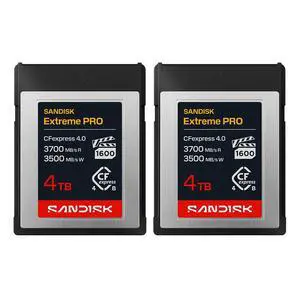 SanDisk Extreme PRO 4TB CFexpress 4.0 Type-B Memory Card 2pk SanDisk Extreme PRO 4TB CFexpress 4.0 Type-B Memory Card 2pk