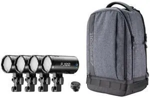 Westcott FJ100 100Ws Strobe 4-Light Backpack Kit with Multi-Brand Wireless Trigger Westcott FJ100 100Ws Strobe 4-Light Backpack Kit with Multi-Brand Wireless Trigger