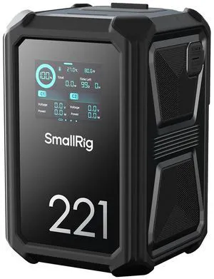 SmallRig X221 221.4Wh 14.76V 15000mAh X-Touch Smart Triple-Proof Lithium-ion V-Mount Battery, Black SmallRig X221 221.4Wh 14.76V 15000mAh X-Touch Smart Triple-Proof Lithium-ion V-Mount Battery, Black