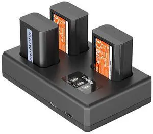 SmallRig 3x NP-FW50 7.62Wh 7.4V 1030mAh Lithium-ion Camera Battery and Triple Charger Kit SmallRig 3x NP-FW50 7.62Wh 7.4V 1030mAh Lithium-ion Camera Battery and Triple Charger Kit