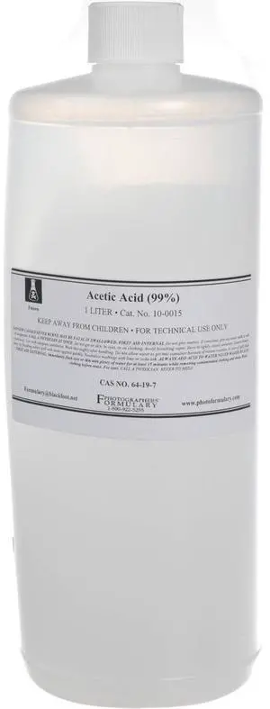 Photographers' Formulary 1L Glacial Acetic Acid, Hazmat Photographers' Formulary 1L Glacial Acetic Acid, Hazmat