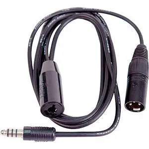 Remote Audio 6' Aviation Intercom Interface Adapter with 4-pole Plug to 4-pole Jack and XLR3M and 10" Pigtail for Civilian Helicopters & Military Aircraft Remote Audio 6' Aviation Intercom Interface Adapter with 4-pole Plug to 4-pole Jack and XLR3M and 10" Pigtail for Civilian Helicopters & Military Aircraft