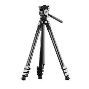 SmallRig CT-22 4-Section Carbon Fiber Tripod with Fluid Head SmallRig CT-22 4-Section Carbon Fiber Tripod with Fluid Head