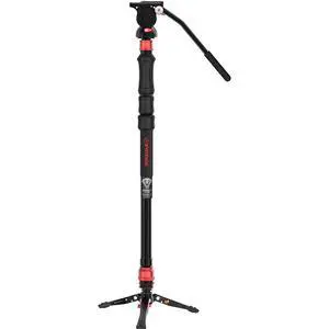iFootage Cobra 3 Strike A150S-III 3-Section Aluminum Monopod with Low Profile Minipod Base and Komodo K5S Fluid Head iFootage Cobra 3 Strike A150S-III 3-Section Aluminum Monopod with Low Profile Minipod Base and Komodo K5S Fluid Head