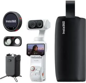 Insta360 Luna Ultra 8K Dual-Lens Gimbal Camera Creator Bundle, White Insta360 Luna Ultra 8K Dual-Lens Gimbal Camera Creator Bundle, White