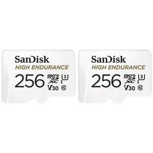 SanDisk 256GB SanDisk High Endurance microSDHC Card with Adapter BUN A SanDisk 256GB SanDisk High Endurance microSDHC Card with Adapter BUN A