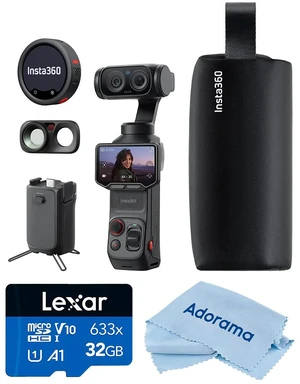 Insta360 Luna Ultra Creator Bundle, Black w/32GB Memory Card,Cleaning Cloth Insta360 Luna Ultra Creator Bundle, Black w/32GB Memory Card,Cleaning Cloth