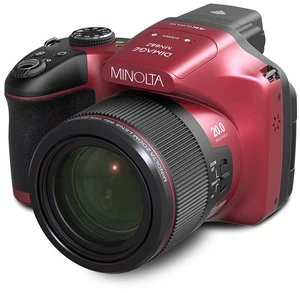 Minolta MN68Z 20MP 4K Ultra HD Bridge Camera with 68x Optical Zoom - Red Minolta MN68Z 20MP 4K Ultra HD Bridge Camera with 68x Optical Zoom - Red