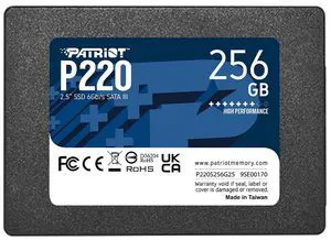 Patriot P220 SATA III 2.5" Internal SSD - 256GB Patriot P220 SATA III 2.5" Internal SSD - 256GB