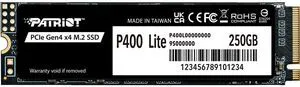 Patriot P400 Lite NVMe PCIe Gen 4.0 x4 M.2 2280 Internal SSD - 250GB Patriot P400 Lite NVMe PCIe Gen 4.0 x4 M.2 2280 Internal SSD - 250GB